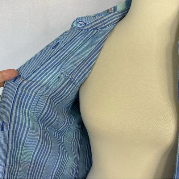RAILS KENDRA BUTTON SHIRT  DOUBLE LAUER COTTON GUAZE - Picture 9 of 13